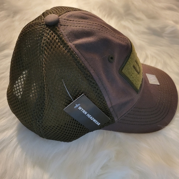 Brown and Green USA Mens Cap - Picture 3 of 9